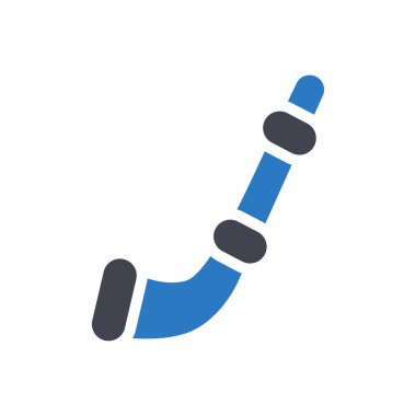 Şeffaf bir arkaplan üzerinde boynuz vektör çizimi. Konsept ve grafik tasarım için özel kalite semboller..