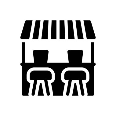 Şeffaf bir arkaplan üzerinde bar vektör illüstrasyonu. Konsept ve grafik tasarımı için kaliteli semboller..