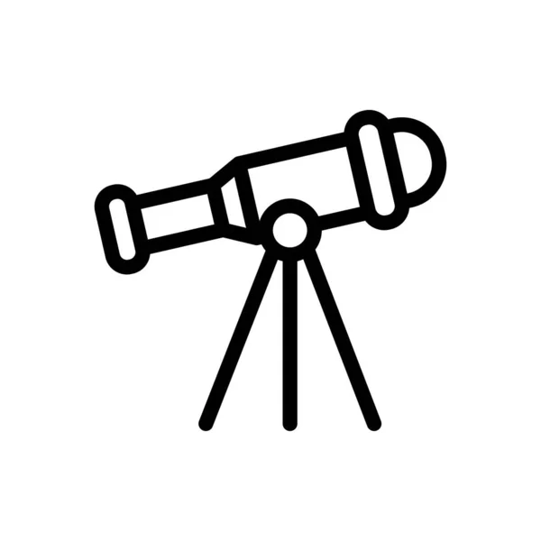 Telescope Vector Illustration Transparent Background Premium Quality Symbols Thin Line — 스톡 벡터