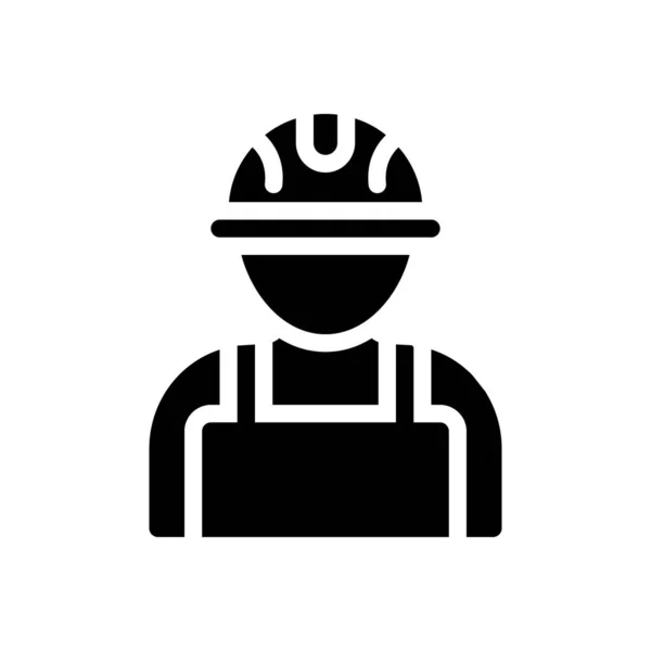 Engineer Vector Illustration Transparent Background Premium Quality Symbols Glyphs Icon — ストックベクタ