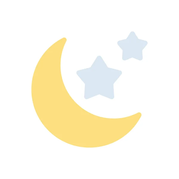 Moon Vector Illustration Transparent Background Premium Quality Symbols Stroke Icon — Vettoriale Stock