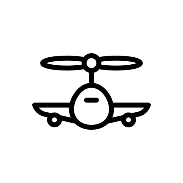 Helicopter Vector Illustration Transparent Background Premium Quality Symbols Thin Line — Stock Vector
