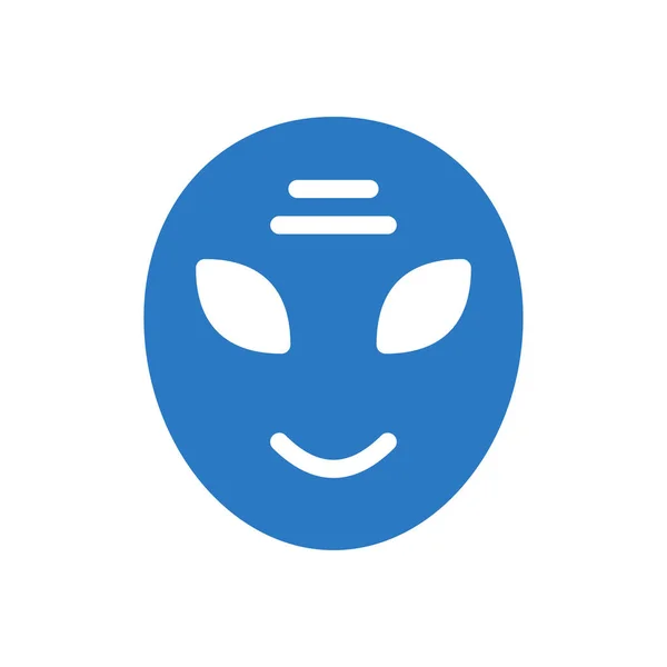 Alien Vector Illustration Transparent Background Premium Quality Symbols Glyphs Icon — Stock Vector