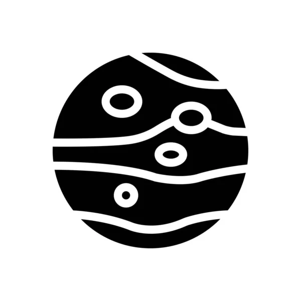 Jupiter Διανυσματική Απεικόνιση Ένα Διαφανές Φόντο Premium Σύμβολα Ποιότητας Glyphs — Διανυσματικό Αρχείο