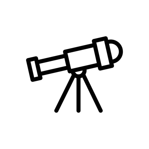 Telescope Vector Illustration Transparent Background Premium Quality Symbols Thin Line —  Vetores de Stock