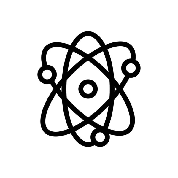 Atom Vektor Illustration Auf Transparentem Hintergrund Hochwertige Symbole Thin Line — Stockvektor