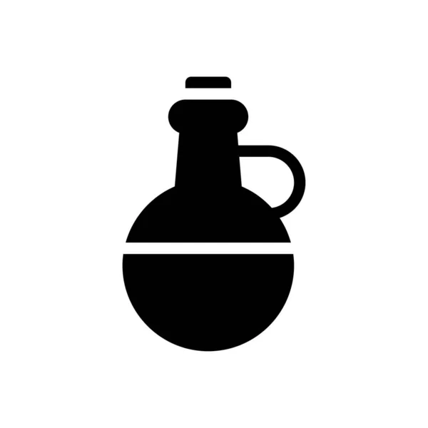 Beaker Vector Illustration Transparent Background Premium Quality Symbols Glyphs Icon — Vetor de Stock