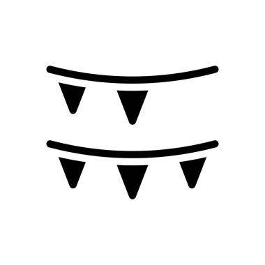 Buntings vektör illüstrasyonu şeffaf bir arkaplan üzerinde. Konsept ve grafik tasarımı için mükemmel kalite sembolleri..