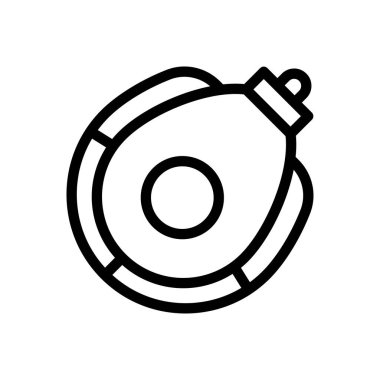 Şeffaf bir arkaplan üzerinde şarap derisi vektör illüstrasyonu. Konsept ve grafik tasarımı için ince çizgi simgesi..