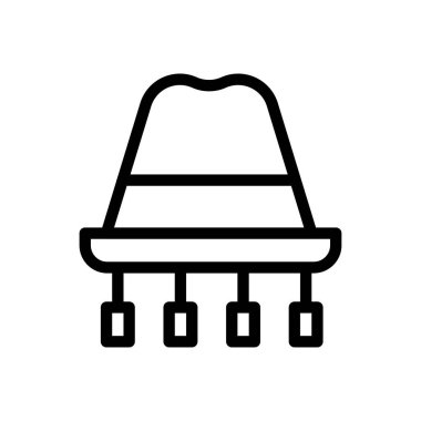 Şeffaf bir arkaplan üzerinde vektör çizimi. Premium kalite semboller. Konsept ve grafik tasarım için ince çizgi simgesi.