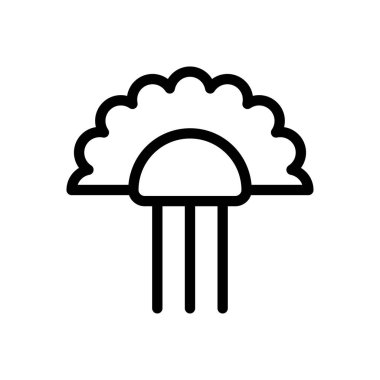 Şeffaf bir arkaplanda peineta vektör çizimi. Konsept ve grafik tasarımı için ince çizgi simgesi..