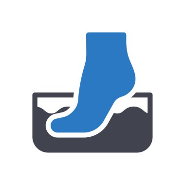 Saydam bir arkaplan üzerinde ayak vektör çizimi. Konsept ve grafik tasarım için mükemmel kalite semboller..