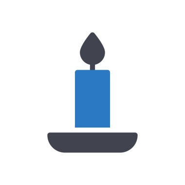 Şeffaf bir arkaplan üzerinde mum vektör illüstrasyonu. Konsept ve grafik tasarım için mükemmel kalite semboller..