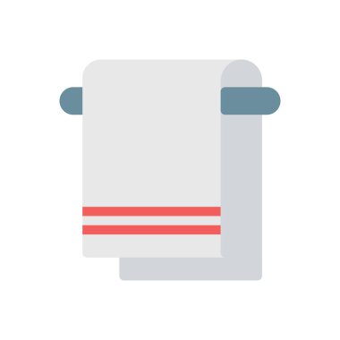 Şeffaf bir arkaplan üzerinde havlu vektör illüstrasyonu. Konsept ve grafik tasarımı için birinci sınıf kalite simgeler..