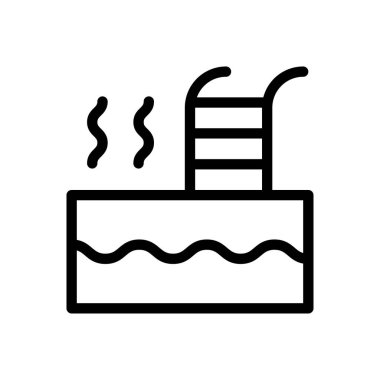 pool vector illustration on a transparent background.Premium quality symbols.Thin line icon for concept and graphic design.