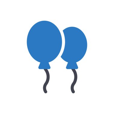 Şeffaf bir arkaplanda balon vektör çizimi. Konsept ve grafik tasarım simgeleri için kaliteli semboller..