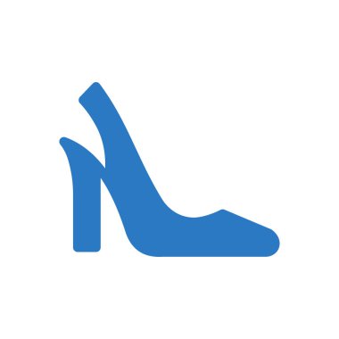 Saydam bir arkaplan üzerinde topuklu vektör çizimi. Konsept ve grafik tasarım simgeleri için kaliteli semboller..