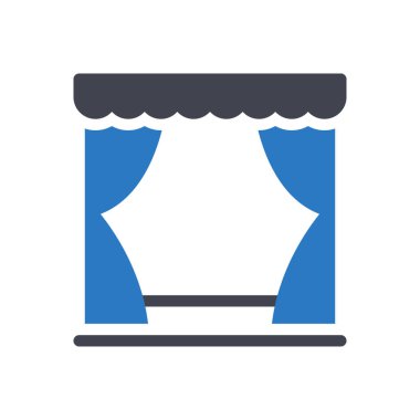 curtains vector illustration on a transparent background.Premium quality symbols.Glyphs icon for concept and graphic design.