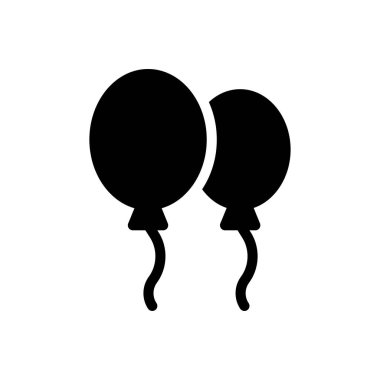 Şeffaf bir arkaplanda balon vektör çizimi. Konsept ve grafik tasarım simgeleri için kaliteli semboller..