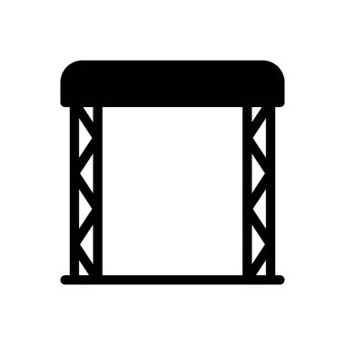 Şeffaf bir arkaplan üzerinde konser vektör illüstrasyonu. Konsept ve grafik tasarımı için özel kalite semboller..