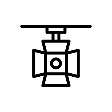 Şeffaf bir arkaplanda hafif vektör illüstrasyonu. Konsept ve grafik tasarımı için ince çizgi simgesi.. 