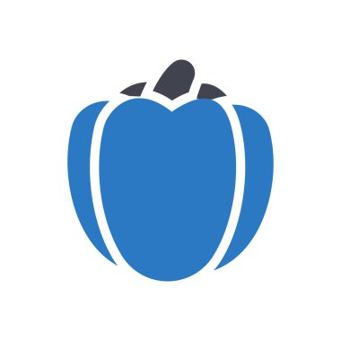 Şeffaf bir arkaplan üzerindeki capsicum vektör çizimi. Konsept ve grafik tasarımı için en iyi kalite semboller..