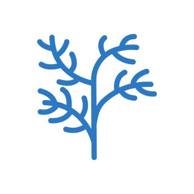 Şeffaf bir arkaplanda dereotu vektör illüstrasyonu. Konsept ve grafik tasarımı için kaliteli semboller..