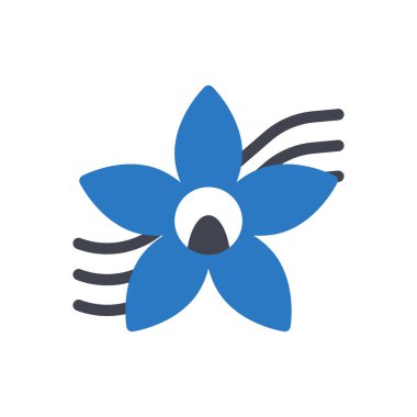 Şeffaf bir arkaplan üzerinde vanilya vektör çizimi. Konsept ve grafik tasarımı için özel kalite semboller..  