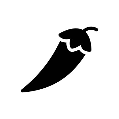 Şeffaf bir arkaplan üzerinde biber vektör çizimi. Konsept ve grafik tasarımı için özel kalite semboller..