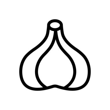 garlic vector illustration on a transparent background.Premium quality symbols.Thin line icon for concept and graphic design.