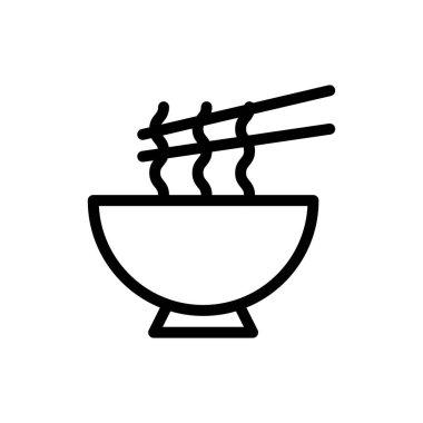 noodles vector illustration on a transparent background.Premium quality symbols.Thin line icon for concept and graphic design.