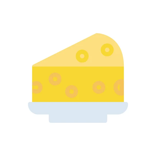 Cheese Vector Illustration Transparent Background Premium Quality Symbols Stroke Icon — Vetor de Stock