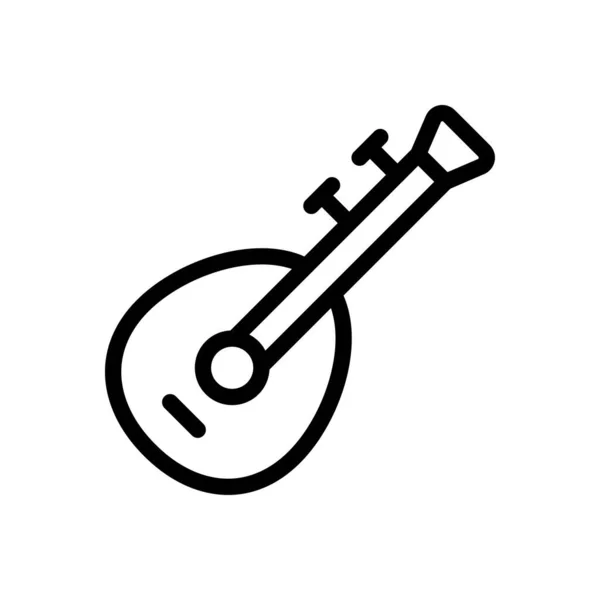 Sitar Διανυσματική Απεικόνιση Ένα Διαφανές Φόντο Premium Σύμβολα Ποιότητας Λεπτή — Διανυσματικό Αρχείο