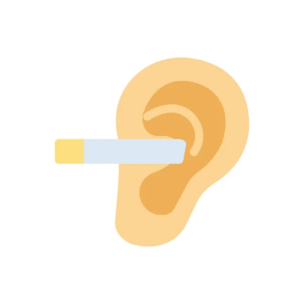 Ear Vector Illustration Transparent Background Premium Quality Symbols Stroke Icon —  Vetores de Stock