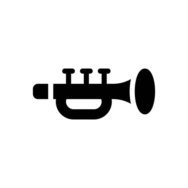 Trumpet Vector Illustration Transparent Background Premium Quality Symbols Glyphs Icon — Stockový vektor