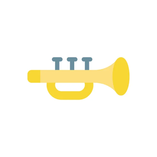 Trumpet Vector Illustration Transparent Background Premium Quality Symbols Stroke Icon — Stockový vektor