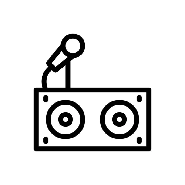 Ilustración Vectores Sonido Fondo Transparente Símbolos Calidad Premium Icono Línea — Vector de stock