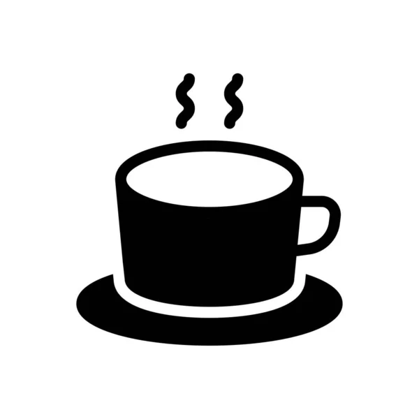 Ilustracja Wektora Kawy Przejrzystym Tle Symbole Jakości Premium Ikona Glifów — Wektor stockowy