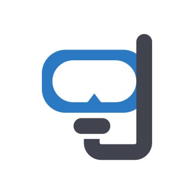 Şeffaf bir arkaplan üzerinde şnorkel vektör illüstrasyonu. Konsept ve grafik tasarımı için mükemmel kalite semboller.. 