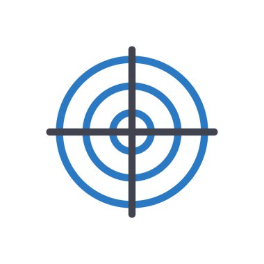 Şeffaf bir arkaplan üzerinde hedef vektör çizimi. Konsept ve grafik tasarımı için mükemmel kalite sembolleri.. 