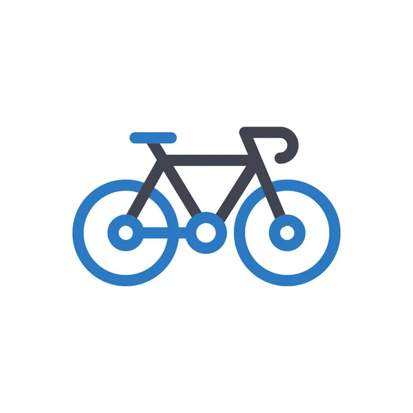 Bicycle Vector Illustration Transparent Background Premium Quality Symbols Glyphs Icon — Stock Vector