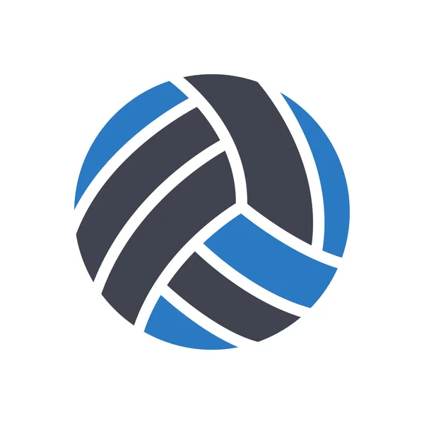 Volleybal Vector Illustratie Een Transparante Achtergrond Premium Kwaliteit Symbolen Glyphs — Stockvector