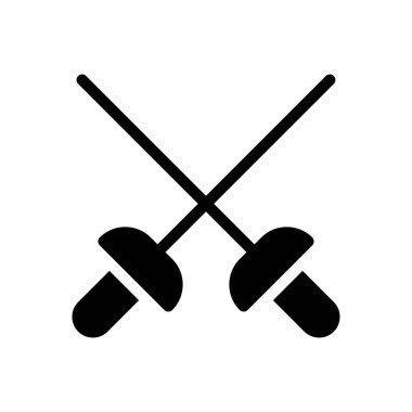 fencing vector illustration on a transparent background.Premium quality symbols.Glyphs icon for concept and graphic design. 