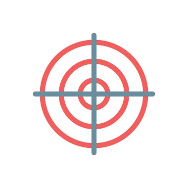 Şeffaf bir arkaplan üzerinde hedef vektör çizimi. Konsept ve grafik tasarımı için mükemmel kalite simgeleri..