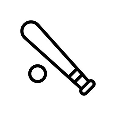 Saydam bir arkaplan üzerinde beysbol vektör çizimi. Premium kalite semboller. Konsept ve grafik tasarım için ince çizgi simgesi. 