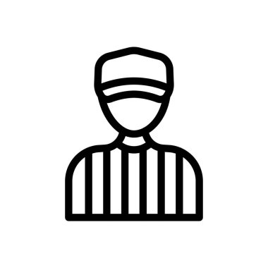 referee vector illustration on a transparent background.Premium quality symbols.Thin line icon for concept and graphic design.