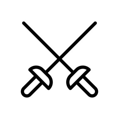 fencing vector illustration on a transparent background.Premium quality symbols.Thin line icon for concept and graphic design. 