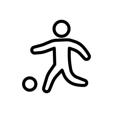 Saydam bir arkaplan üzerinde futbol vektör çizimi. Premium kalite sembolleri. Konsept ve grafik tasarım için ince çizgi simgesi. 