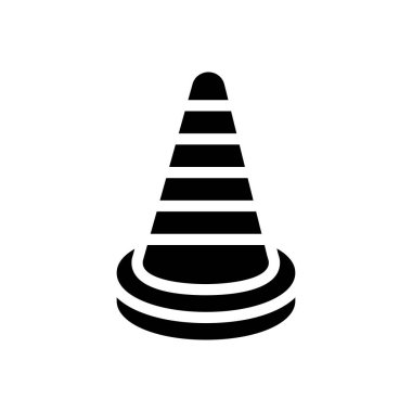 Şeffaf bir arkaplan üzerinde koni vektör illüstrasyonu. Konsept ve grafik tasarımı için mükemmel kalite sembolleri.. 