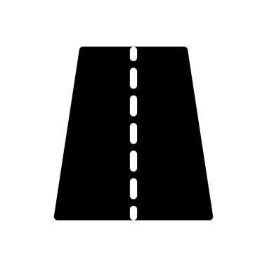 Şeffaf bir arkaplan üzerinde yol vektör illüstrasyonu. Konsept ve grafik tasarım için mükemmel kalite sembolleri.. 